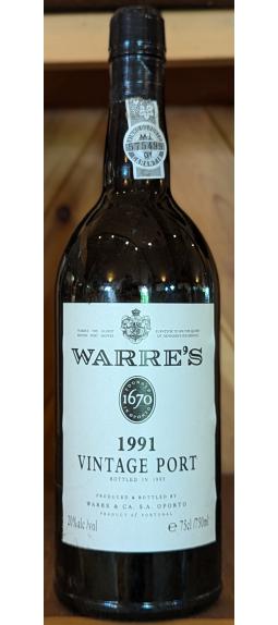 Warre's 1991 Vintage Port