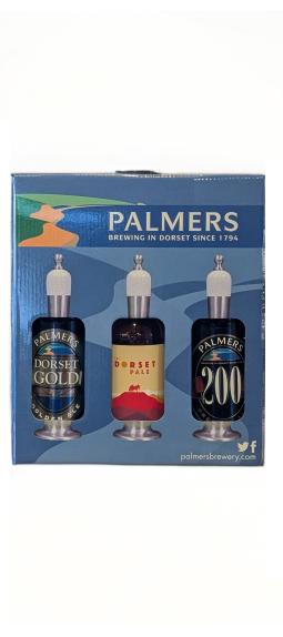 Palmers gift tasting pack contain one of each of our five bottled ales and a branded glass.