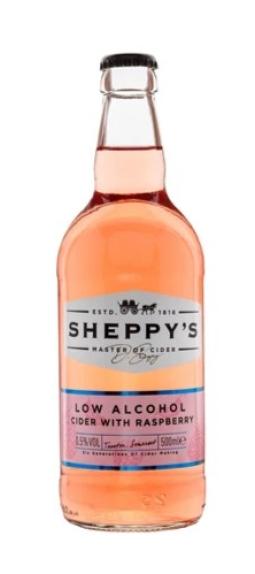 Sheppy's Low Alcohol Cider with Raspberry